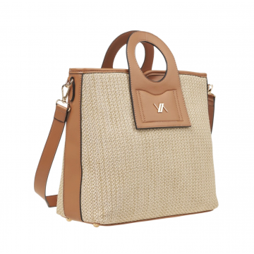 VERDE Tote Bag 16-0007773 Camel VERDE - 1