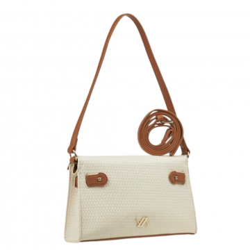 VERDE Shoulder bag 16-0007996 Ecru VERDE - 3 VERDE Shoulder bag 16-0007996 Ecru VERDE - 3